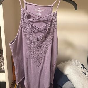 American Eagle Outfitters Lavender Lace Camisole bodysuit